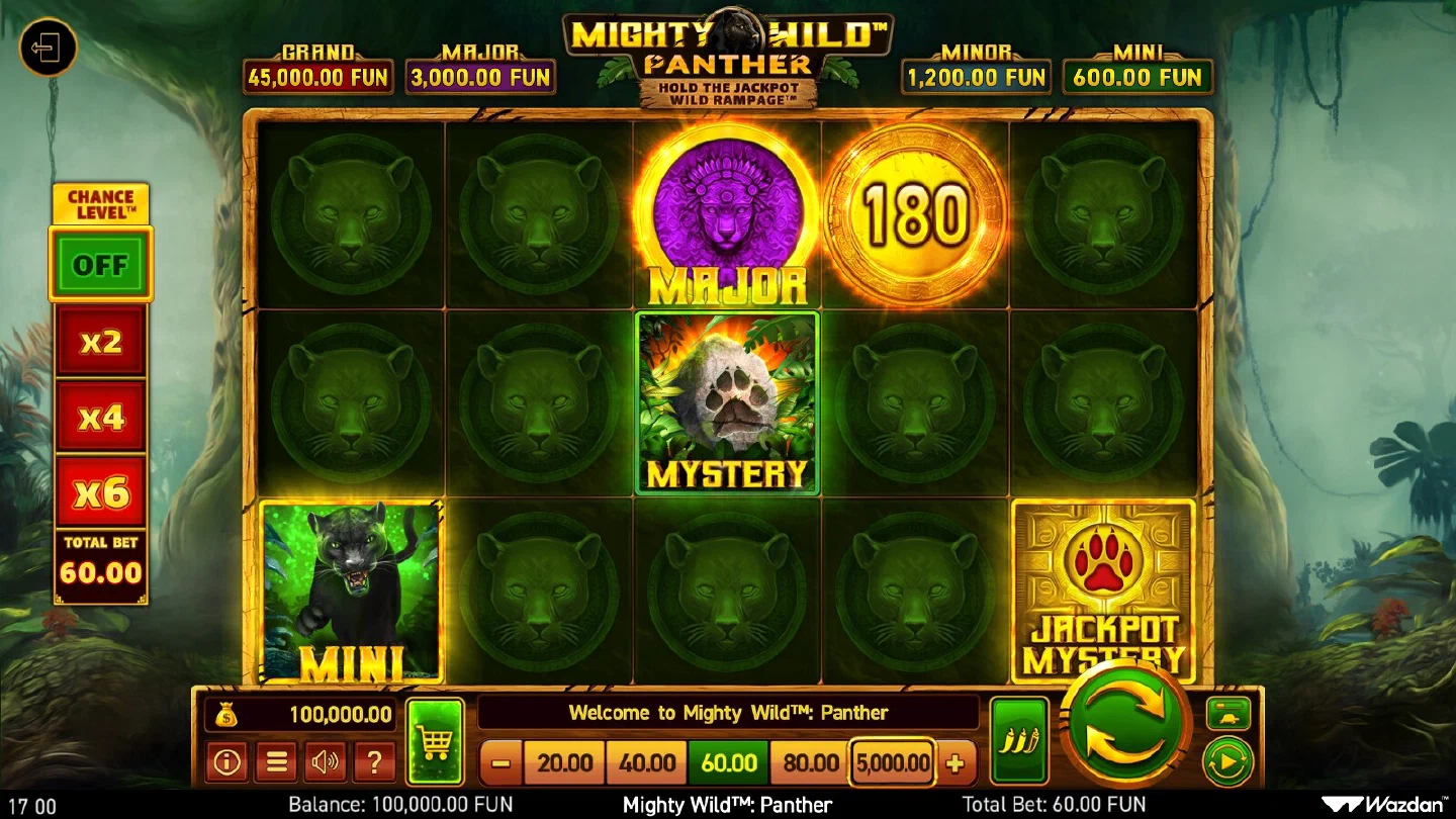 Captura del juego base de Mighty Wild Panther