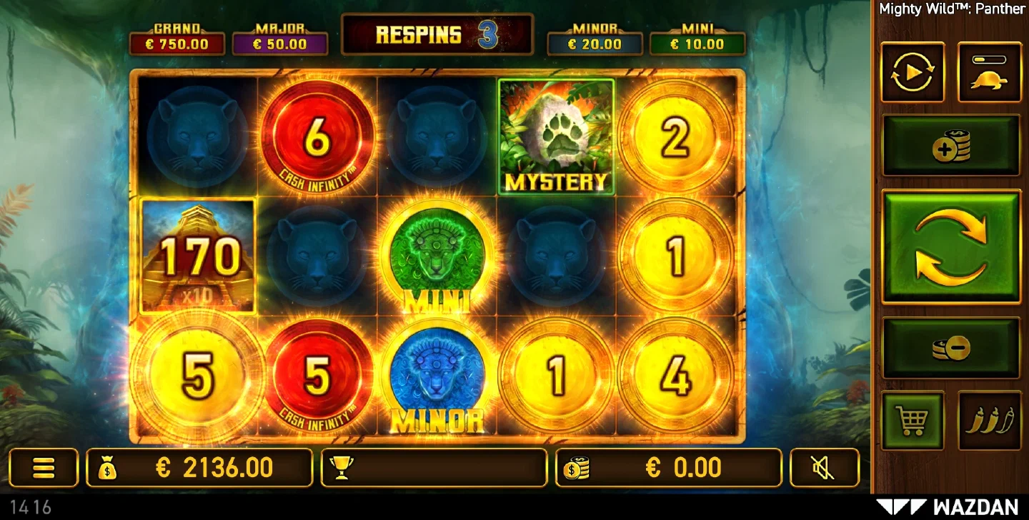 Pantalla del juego Mighty Wild Panther
